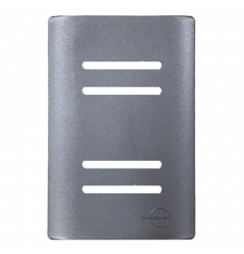 Placa p/ 4 Interruptores ( ESPECIAL ) 4x2 com Suporte - Novara Preto Grafite